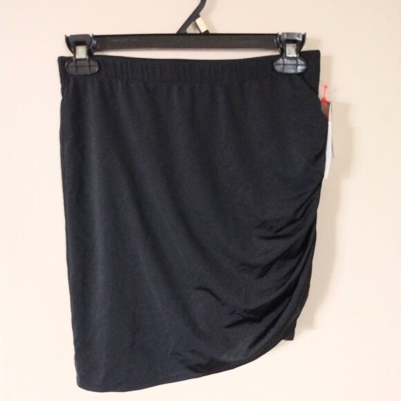 Open Edit Side Ruched Black Skirt Size S - Picture 1 of 2